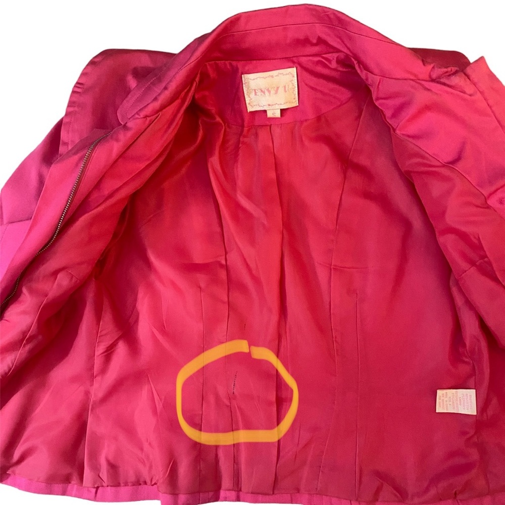 Pink Jacket Size Small Cropped Zip - Picture 13 of 13
